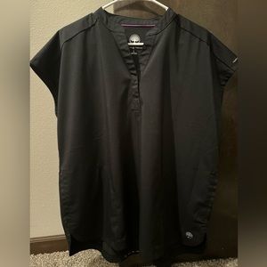 Black Healing Hands purple label scrub top